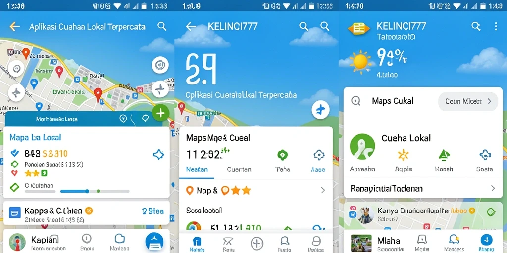 Antarmuka KELINCI777 yang mudah digunakan dan informatif untuk cuaca lokal.