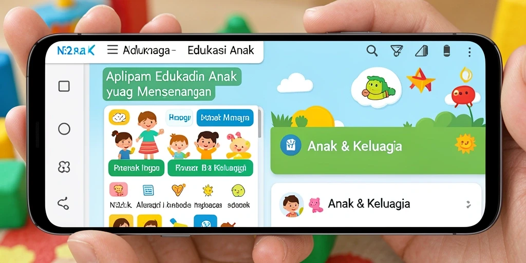 Tampilan antarmuka N32 yang interaktif dan menyenangkan untuk anak.