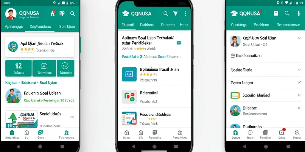 Tampilan antarmuka aplikasi QQNUSA yang modern dan fungsional.
