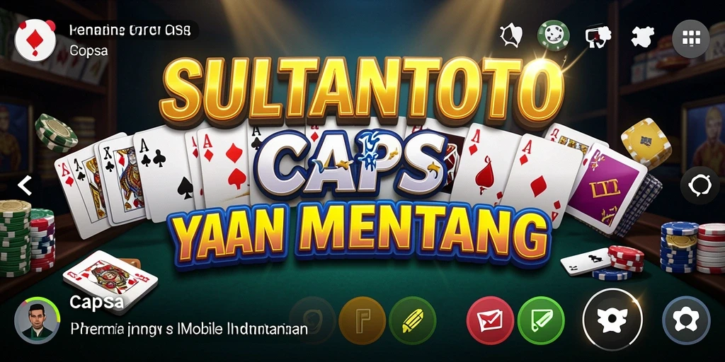 Tampilan antarmuka permainan Capsa yang menarik dan interaktif.